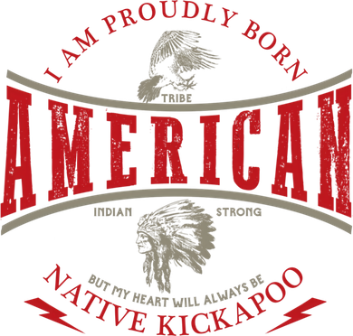Kickapoo Tribe Native American Indian Strong Pride Retro Cute Gift Kids Long Sleeve Shirt