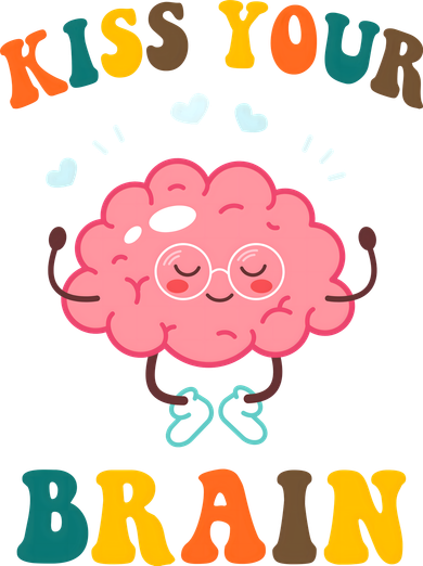 Kiss Your Brain Cute Funny Golf Towel
