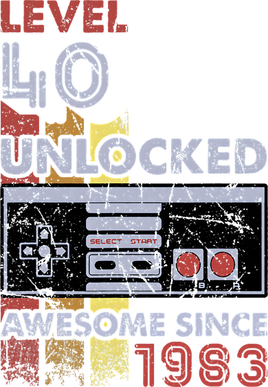Level 40 Unlocked Gamer 40th Birthday Gift Video Game Lovers Doggie Tank