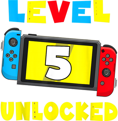 Level 5 Unlocked 5th Birthday Shirt Video Game 5 Year Old Coaster