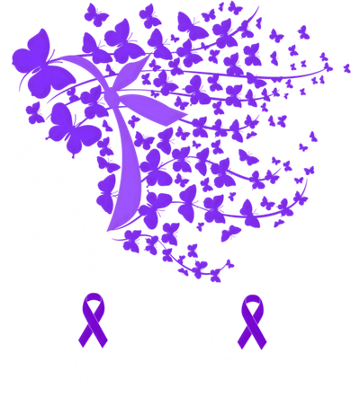 Lupus Awareness Funny Gift Lupus Purple Butterflies Gift Coaster
