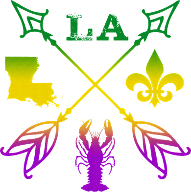 Louisiana Arrow Mardi Gras LA Women's T-Shirt