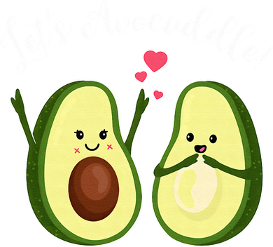 Let's Avocuddle Matching Couple Avocado Love Toddler Long Sleeve