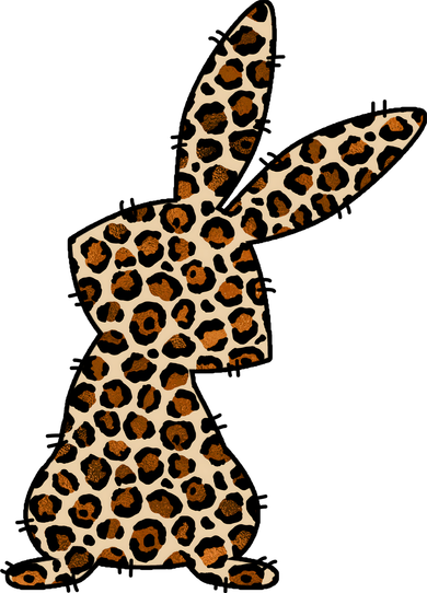 Leopard Bunny Cute Gift Women's Long Sleeve Shirt