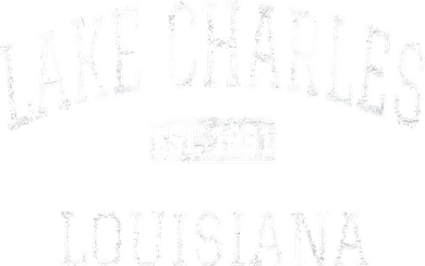 Lake Charles Louisiana LA Vintage 11oz C Handle Ceramic Mug