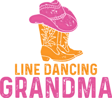 Line Dancing Grandma T Button