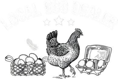 Local Egg Dealer Funny Bleached Chicken Lover Farm Farmer Mousepad