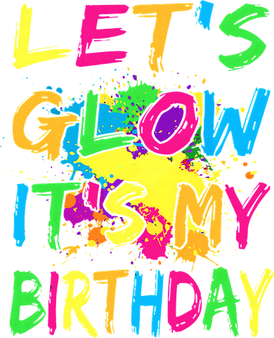 Let's Glow It's My Birthday Kids Sweatshirt