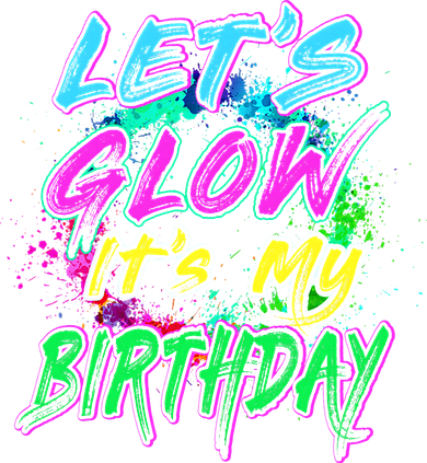 Let's Glow It's My Birthday Glow Party 80s Costume Party Kids Sweatshirt
