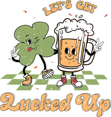 Let's Get Lucked Up St Patrick's Lucky Shamrock St Patrick's Day Beer Drinking Doggie Tank