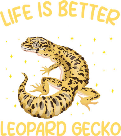 Life Is Better With My Leopard Gecko Funny Button