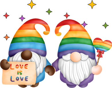 Love Is Love Rainbow Gnome Tote Bag