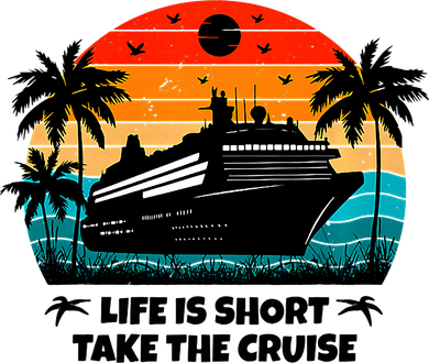 Life Is Short Take The Cruise Funny Cruising Kids T-Shirt