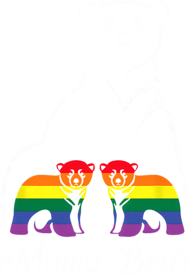 LGBT Mama Bear Pride Mom Rainbow Kids T-Shirt