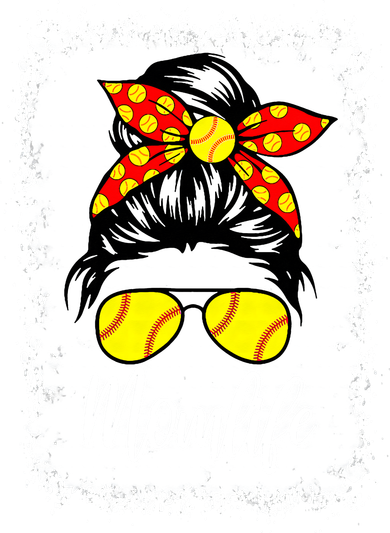 Leopard Messy Bun Ball Mom Baseball Softball Mom Mothers Day Golf Towel