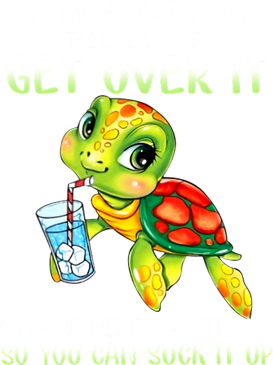 Let Me Pour You A Tall Glass Of Get Over It Turtle Gifts Women's Dry Zone Grid Polo