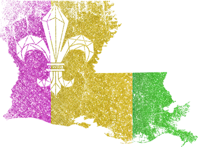 Louisiana Masquerade Parade Party New Orleans Mardi Gras Gift Golf Towel