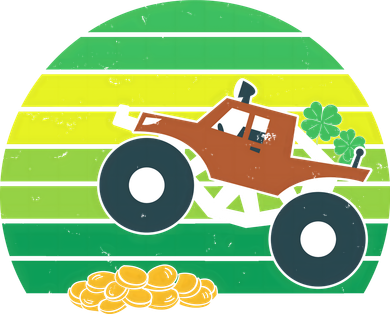 Lucky Monster Truck St Patrick's Day Toddler Sweatshirt