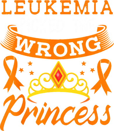 Leukemia Picked The Wrong Princess Cancer Awareness Women's Long Sleeve Shirt