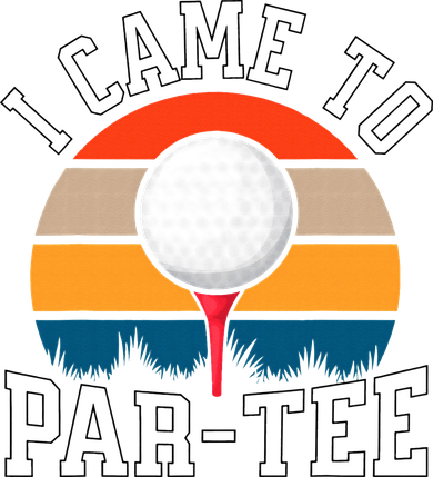 Let's Par Tee Partee Funny Golfing Retro Vintage Golfer Kids T-Shirt