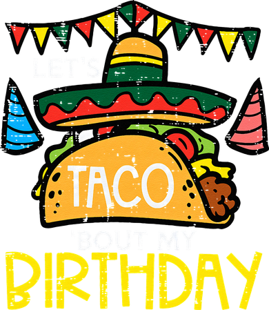 Let's Taco Bout My Birthday Funny Mexican Party Doggie Tank