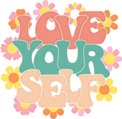Love Yourself Floral Positive Quote Toddler Sweatshirt