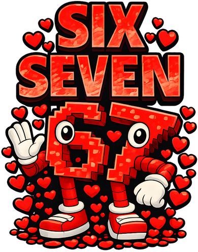 Meme 67 Six Seven 6 7 Valentine Heart Toddler T-Shirt