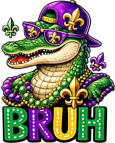 Mardigator Alligator Bruh Mardi Gras Toddler T-Shirt