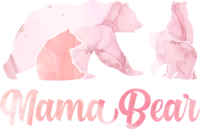 Mama Bear 3 Cubs Mom Bear Awesome Camping Gift Doggie Tank