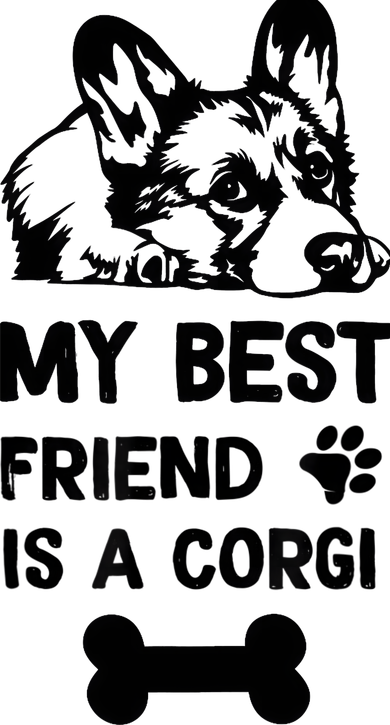 My Best Friend Is A corgi funny corgi dad corgi mom Mousepad
