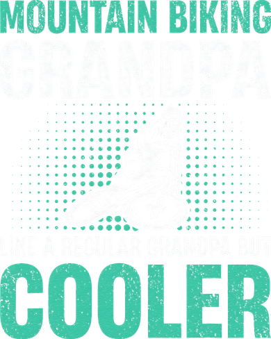 Mountain Bike Grandpa Like A Regular Grandpa But Cooler Doggie Tank