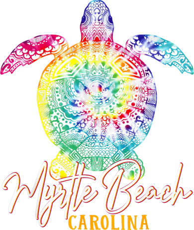 Myrtle Beach Tie Dye Sea Turtle Carolina Family Vacation Toddler Long Sleeve