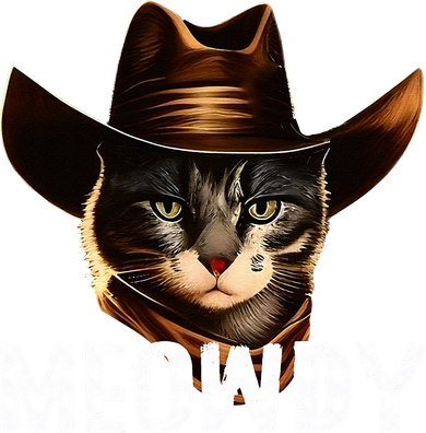 Meowdy Cat Cowboy Funny Cat Meme Coaster
