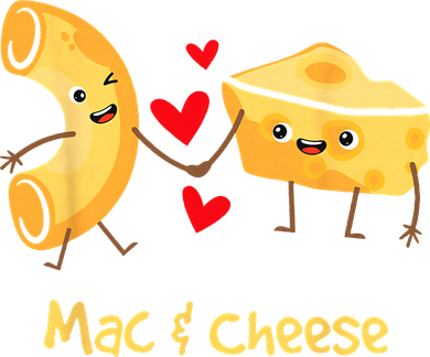 Mac & Cheese Couple Macaroni And Cheese Lover Foodie Doggie Tank