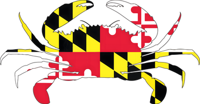Maryland Crab State Pride Flag Doggie Tank