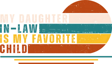 My Daughter In Law Is My Favorite Child Retro Sunset Bucket Hat