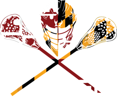 Maryland Flag Lacrosse College LAX Stick Toddler Hoodie