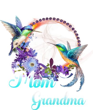 My Greatest Blessing Calls Me Mom And Grandma Hummingbird Funny Gift Kids T-Shirt
