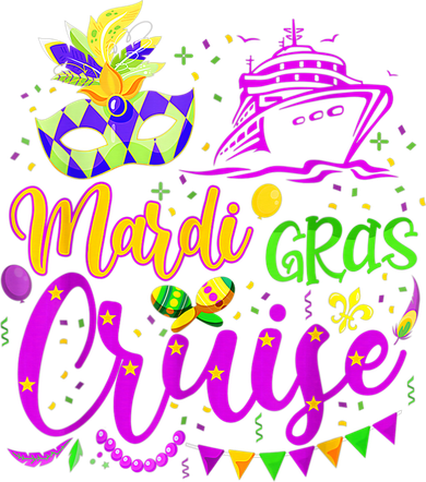 Mardi Gras Cruise Cruising Mask Cruise Ship Party Costume Bucket Hat