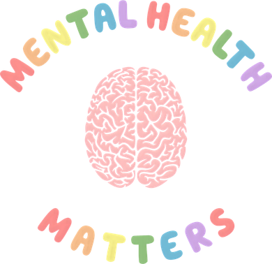 Mental Health Matters Rainbow Brain Awareness Coaster