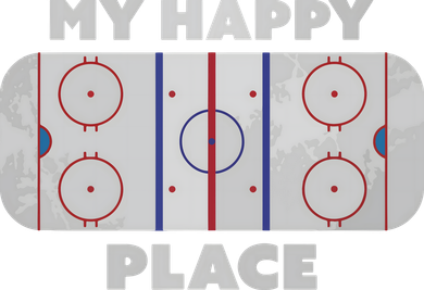 My Happy Place | Hockey, Figure & Speed Skating Rink 11oz C Handle Ceramic Mug