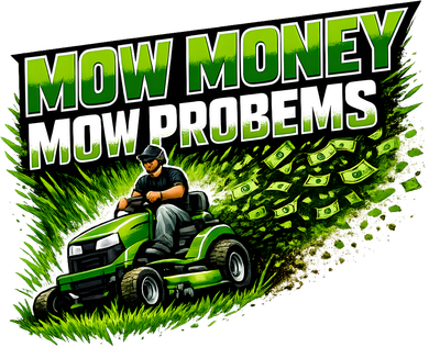 Mow Money Mow Problems Funny Landscaping Company Women's Tank Top