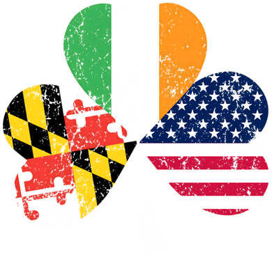Maryland Native Irish American Flag Shamrock St Patricks Day Cute Gift Pajama Set