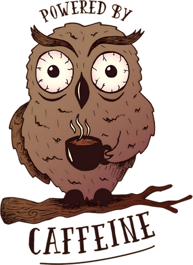 Monday Owl Coffee Caffeine Work Office Women's T-Shirt