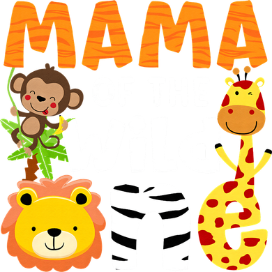 Mama of the Wild One Zoo Theme Bday Safari Jungle Animals Toddler T-Shirt
