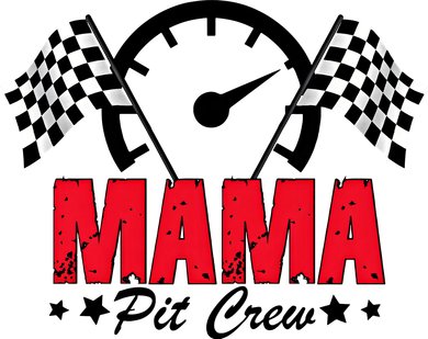 Mama Pit Crew Family Matching Pit Crew Mother's Day Mom Racing Button