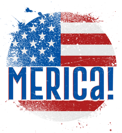 Merica Paint Splatter American USA Flag Toddler Long Sleeve