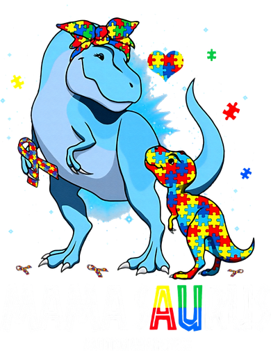 mamasaurus rex autism awareness autistic mother's day Mousepad