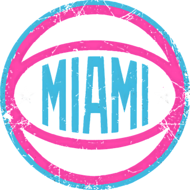 Miami Retro Basketball Nights Magnet
