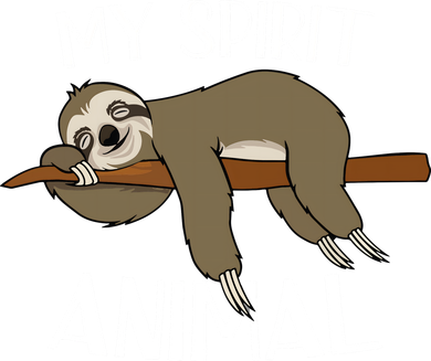 My Spirit Animal Is A Sloth Doggie Tank
